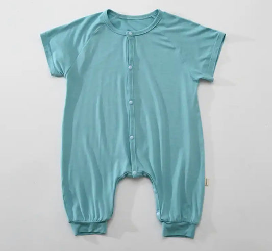 Oversized Blue bamboo romper