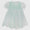 Mint smocked dress with lace