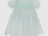 Mint smocked dress with lace
