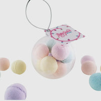 Ornament globe bath bombs