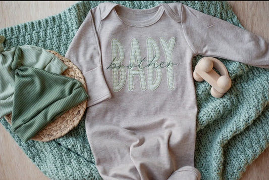 Baby brother knot gown