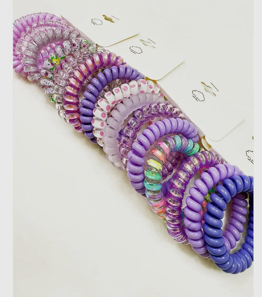 Spiral hair ties-