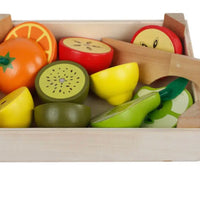 Montessori wooden slicing toy set