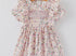 Purple floral smocked dress