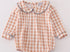 Orange gingham boy bubble