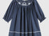 Nativity smocked girls dress