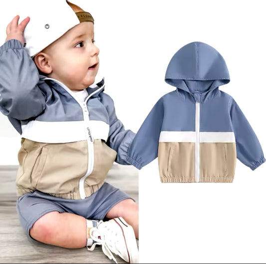 Blue windbreaker