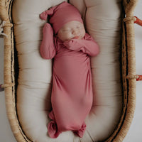 Knot gown- rose (matches labor gown)