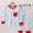 Blue Santa face pajama set