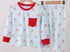 Blue Santa face pajama set