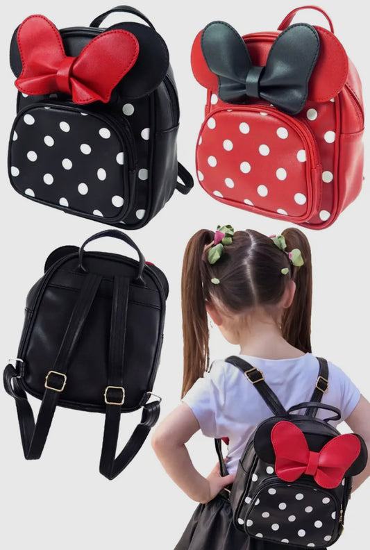 Polka dot girls backpack