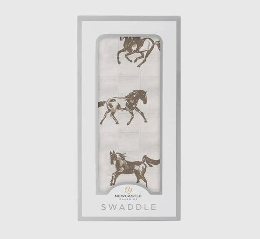 Galloping Horse bamboo swaddle