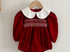 Red smocked girls bubble