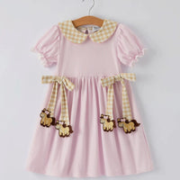 Horse seersucker dress