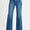Tummy control mid rise ankle fray hem