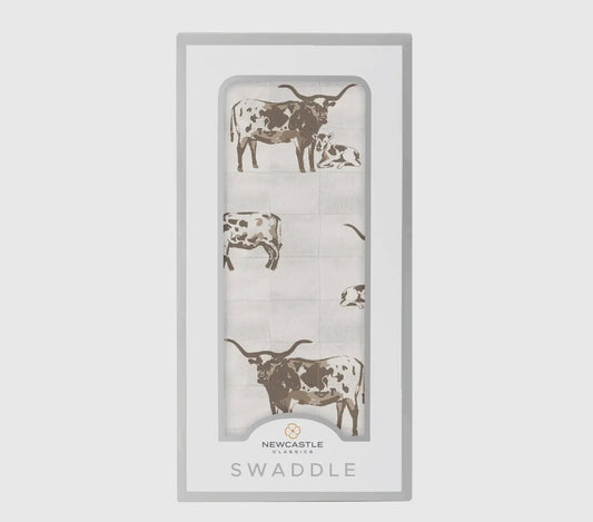 Longhorn cattle bamboo swaddle