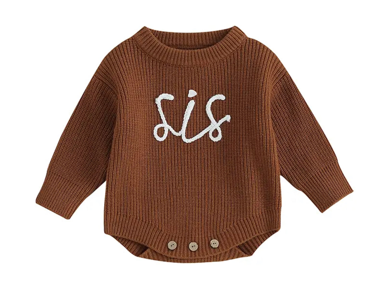 Bubs/sis sweater romper