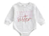 Little sister embroidered sweatshirt onesie