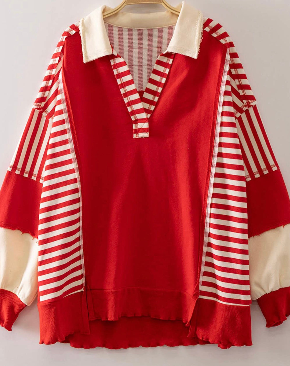 Vintage striped red top