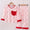 Pink Santa face pajama set