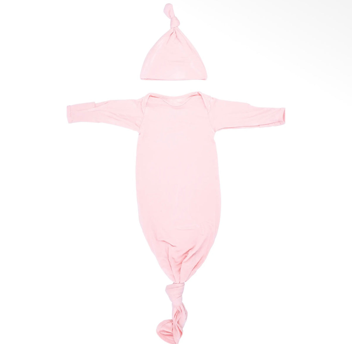 Pink knot gown + hat