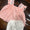Pink gingham girls bloomer set