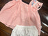 Pink gingham girls bloomer set