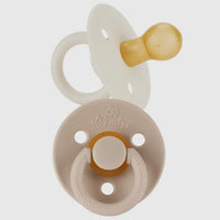 Itzy soother paci set- coconut + toast