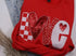 Red LOVE appliqué sweatshirt