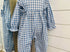 Evelyn romper- blue gingham