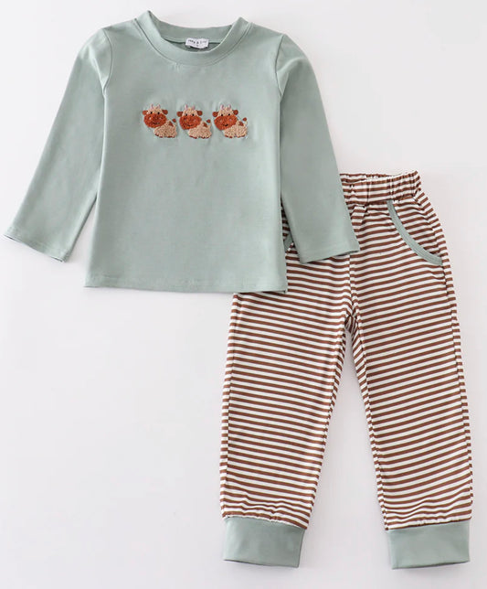 French knot cow boys set