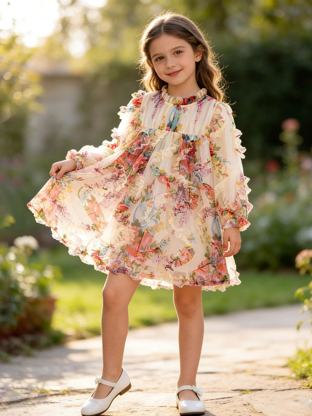 Toile floral 4T girls dress