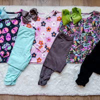 Floral fall legging set