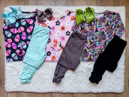 Floral fall legging set