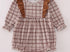Brown plaid girl bubble