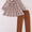 Brown plaid girl pant set - 3T