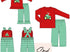 Tractor appliqué Christmas boy set