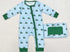 Blue tractor one piece zippy