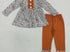 Fall floral pant set