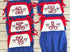 Red/navy colorblock bubble +$5 for embroidery