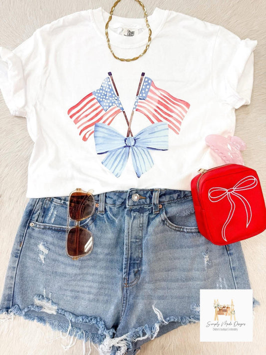 USA flag tee YXS