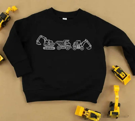 Black/ white equipment pullover