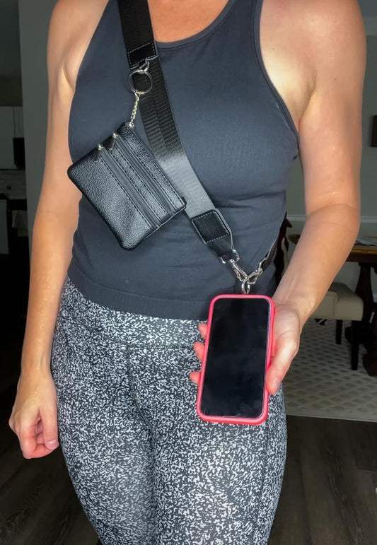 Hands Free Pouch Strap - black