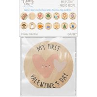 Wooden photo props milestone double sided