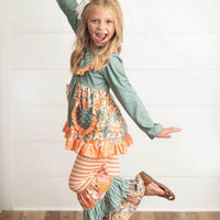 Floral legging flare set