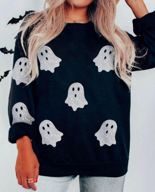 Sparkle ghost pullover