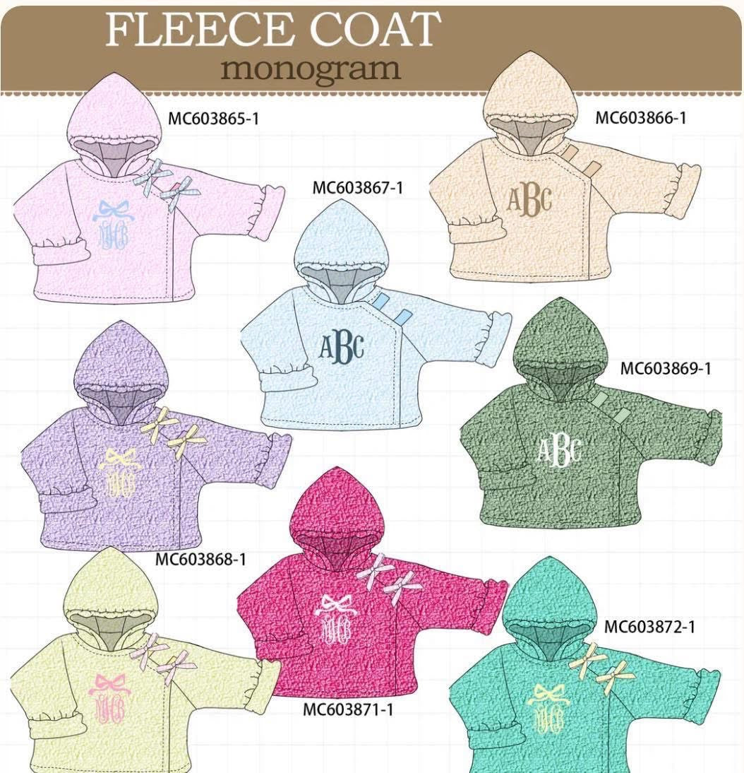 Blue fleece coat