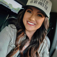I can put it on my own tab - trucker hat