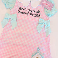 There’s joy in the house of the lord dress