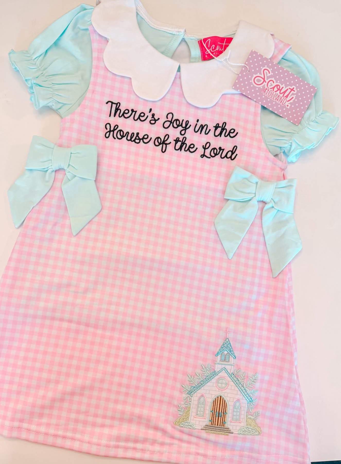 There’s joy in the house of the lord dress